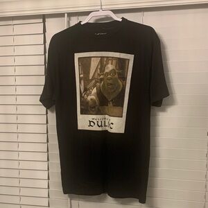Shrek Black Graphic T-Shirt, unisex . Size: L
